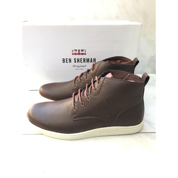 $110 Ben Sherman Vaughn High-Top Sneakers Brown Boots 7 main image 5